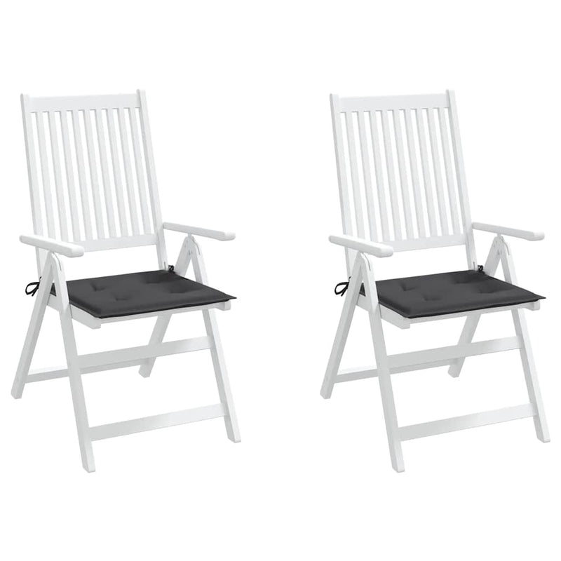 Garden Chair Cushions 2 pcs Anthracite 40x40x3 cm Oxford Fabric Payday Deals