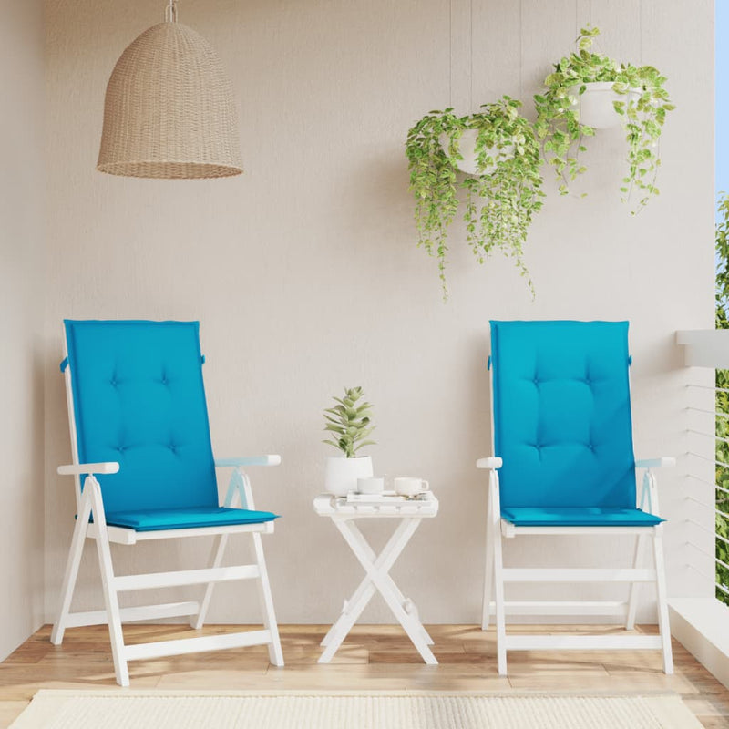 Garden Chair Cushions 2 pcs Blue 120x50x3 cm Payday Deals