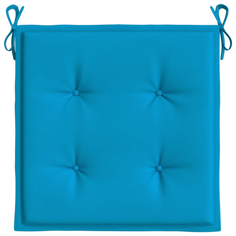 Garden Chair Cushions 2 pcs Blue 40x40x3 cm Fabric Payday Deals