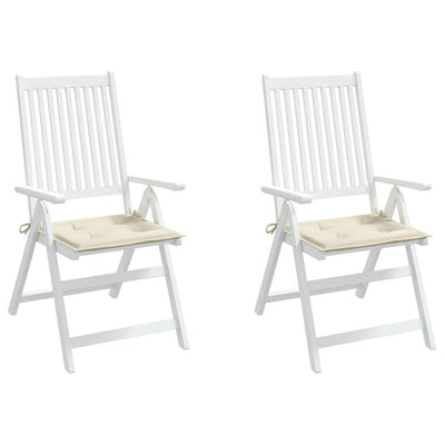 Garden Chair Cushions 2 pcs Cream 50x50x3 cm Payday Deals