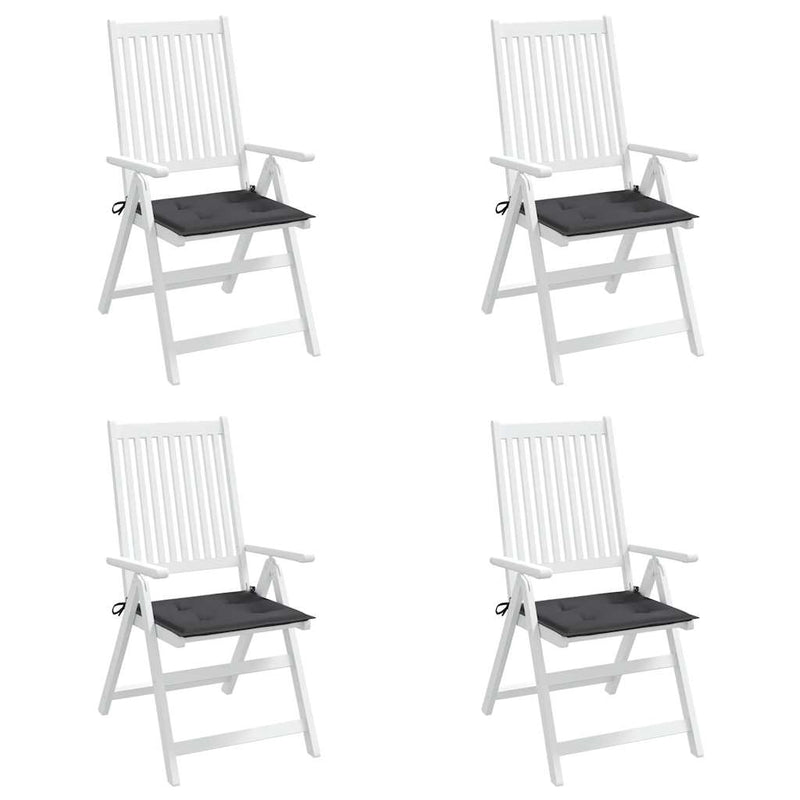 Garden Chair Cushions 4 pcs Anthracite 50x50x3 cm Oxford Fabric Payday Deals