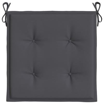 Garden Chair Cushions 4 pcs Anthracite 50x50x3 cm Oxford Fabric Payday Deals