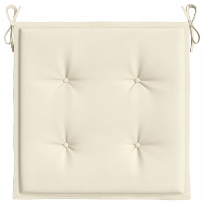 Garden Chair Cushions 4 pcs Cream 50x50x3 cm Fabric Payday Deals