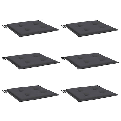 Garden Chair Cushions 6 pcs Anthracite 40x40x4 cm Oxford Fabric Payday Deals
