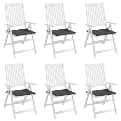 Garden Chair Cushions 6 pcs Anthracite 40x40x4 cm Oxford Fabric Payday Deals