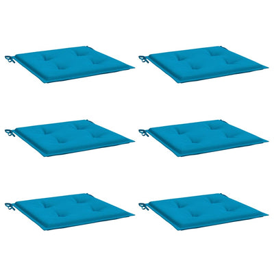 Garden Chair Cushions 6 pcs Blue 40x40x3 cm Oxford Fabric Payday Deals