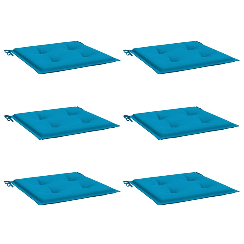 Garden Chair Cushions 6 pcs Blue 40x40x3 cm Oxford Fabric Payday Deals