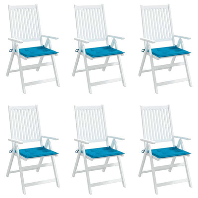 Garden Chair Cushions 6 pcs Blue 40x40x3 cm Oxford Fabric Payday Deals