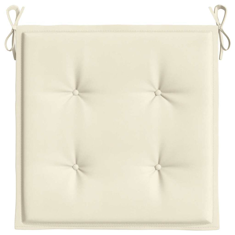 Garden Chair Cushions 6 pcs Cream 40x40x3 cm Oxford Fabric Payday Deals