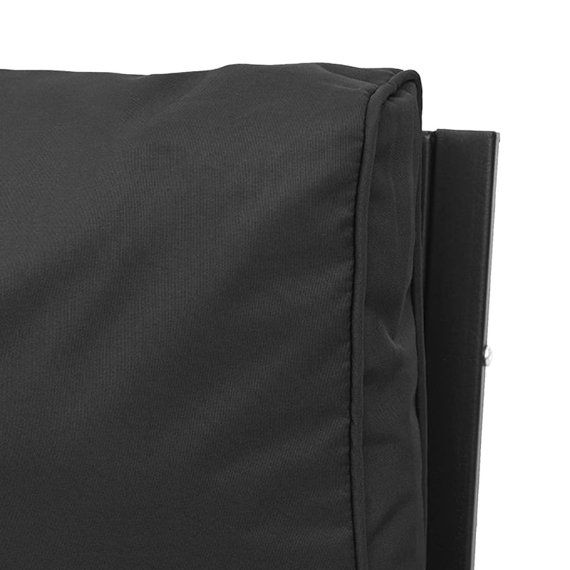 Garden Chair with Grey Cushions 76x76x79 cm Steel Payday Deals