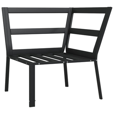 Garden Chair with Grey Cushions 76x76x79 cm Steel Payday Deals