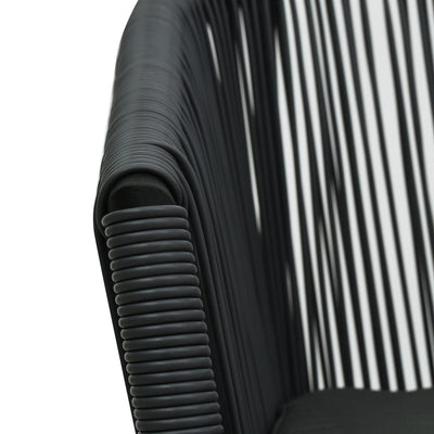 Garden Chairs 2 pcs Black PE Rattan Payday Deals