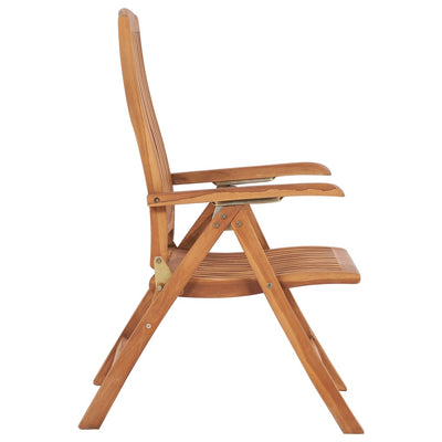 Garden Chairs 2 pcs with Cream Cushions Solid Teak Wood Payday Deals
