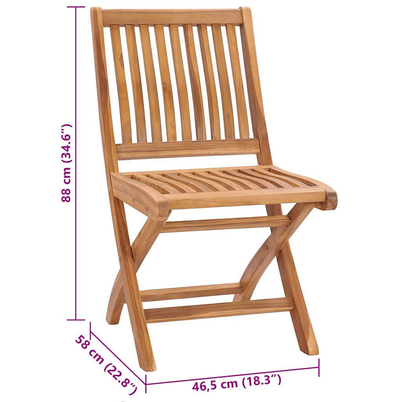 Garden Chairs 2 pcs with Cream Cushions Solid Teak Wood Payday Deals