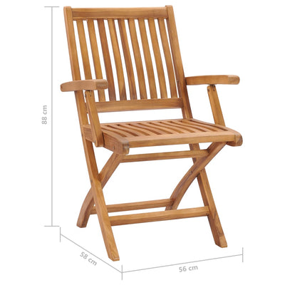 Garden Chairs 2 pcs with Grey Cushions Solid Teak Wood Payday Deals