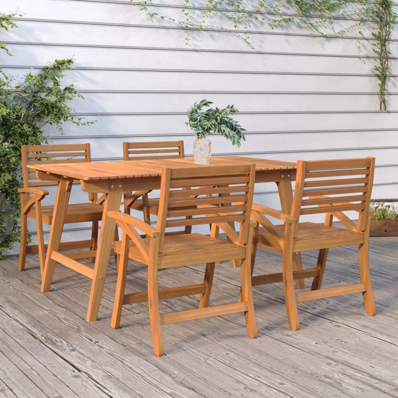 Garden Chairs 4 pcs 58x58x87 cm Solid Wood Acacia Payday Deals