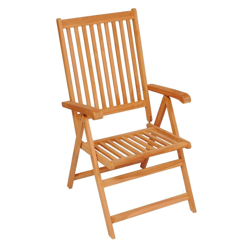 Garden Chairs 4 pcs with Grey Cushions Solid Teak Wood Payday Deals