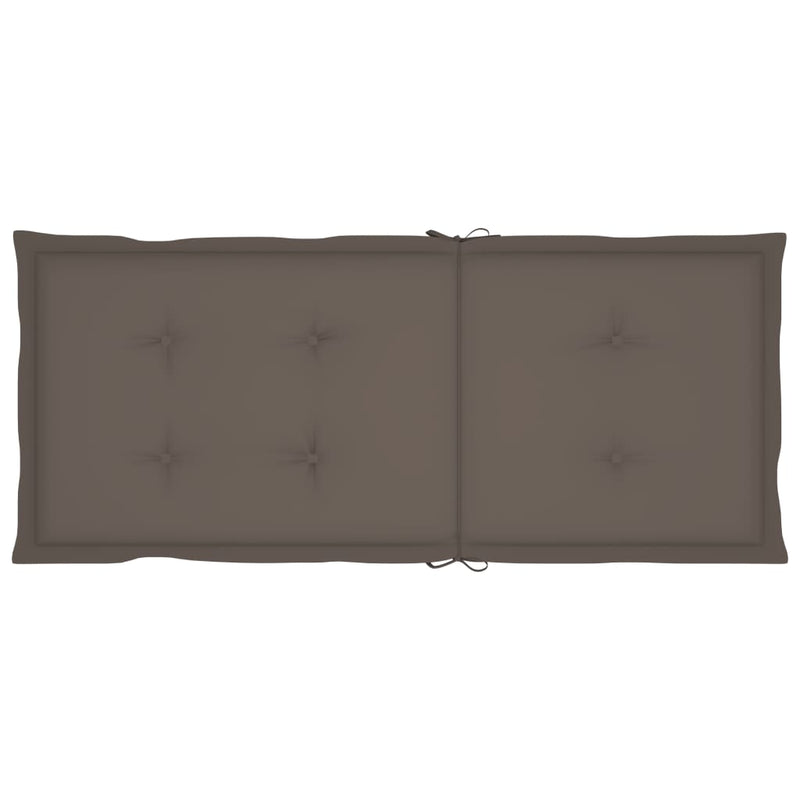 Garden Chairs 4 pcs with Taupe Cushions Solid Teak Wood Payday Deals