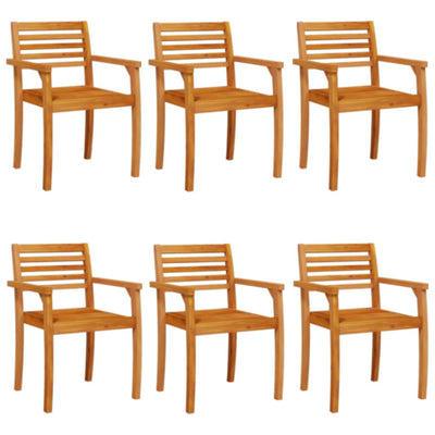 Garden Chairs 6 pcs 59x55x85 cm Solid Wood Acacia Payday Deals