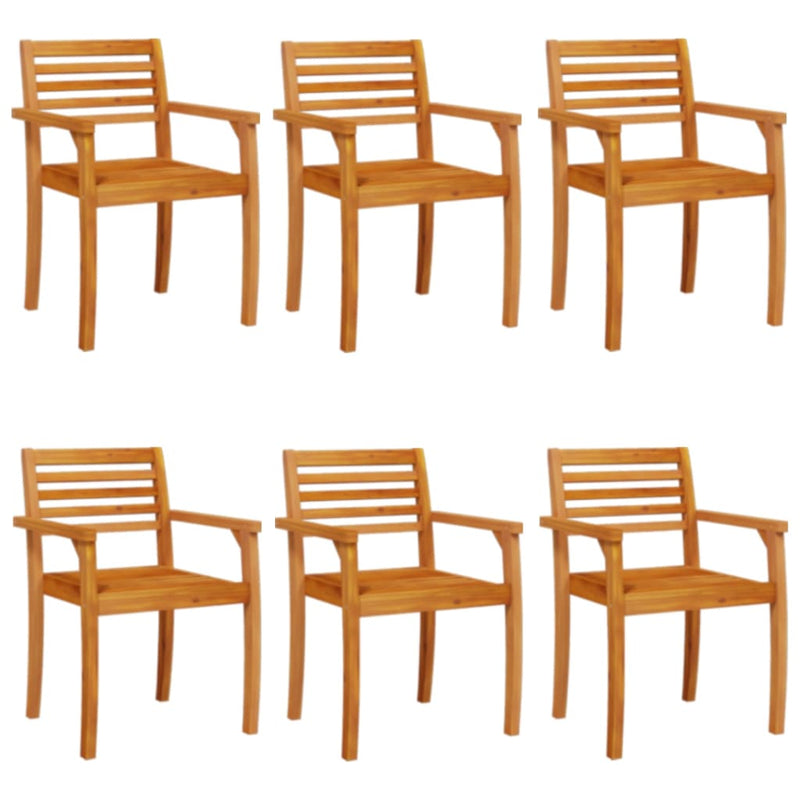 Garden Chairs 6 pcs 59x55x85 cm Solid Wood Acacia Payday Deals