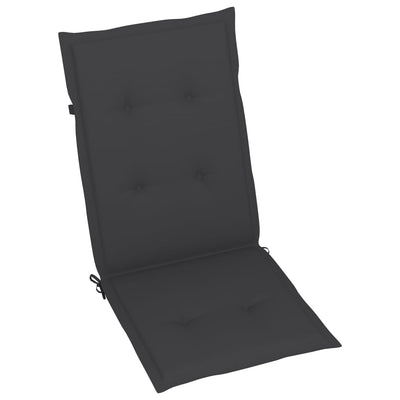 Garden Chairs 6 pcs with Anthracite Cushions Solid Teak Wood Payday Deals