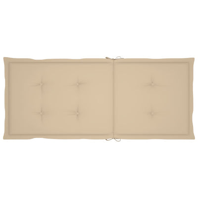 Garden Chairs 6 pcs with Beige Cushions Solid Teak Wood Payday Deals