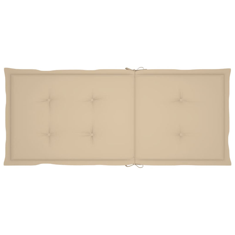 Garden Chairs 6 pcs with Beige Cushions Solid Teak Wood Payday Deals