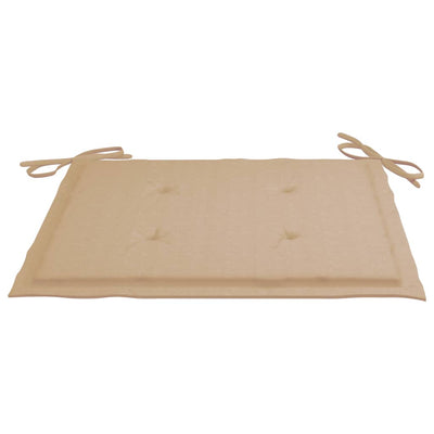 Garden Chairs with Beige Cushions 4 pcs Solid Teak Wood Payday Deals