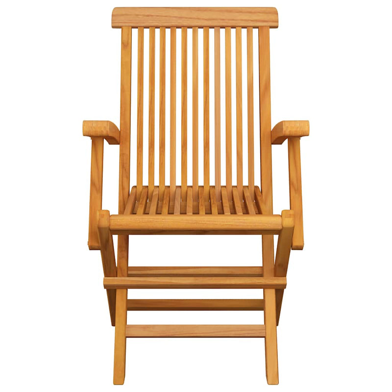 Garden Chairs with Cream Cushions 3 pcs Solid Teak Wood Payday Deals