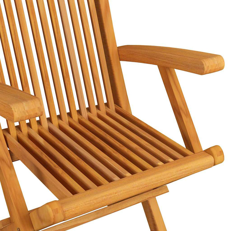 Garden Chairs with Cream Cushions 3 pcs Solid Teak Wood Payday Deals
