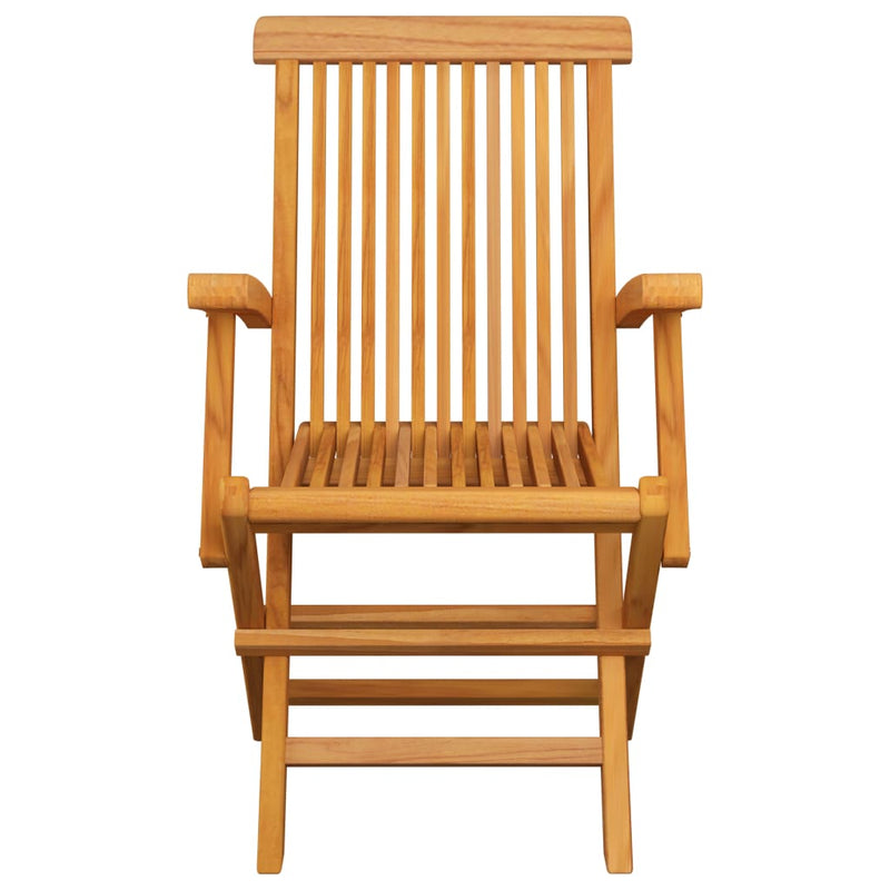 Garden Chairs with Cream White Cushions 3 pcs Solid Teak Wood Payday Deals