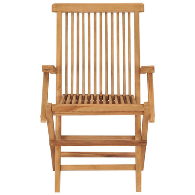 Garden Chairs with Cream White Cushions 4 pcs Solid Teak Wood Payday Deals