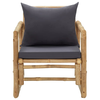 Garden Chairs with Cushions 2 pcs Bamboo Payday Deals