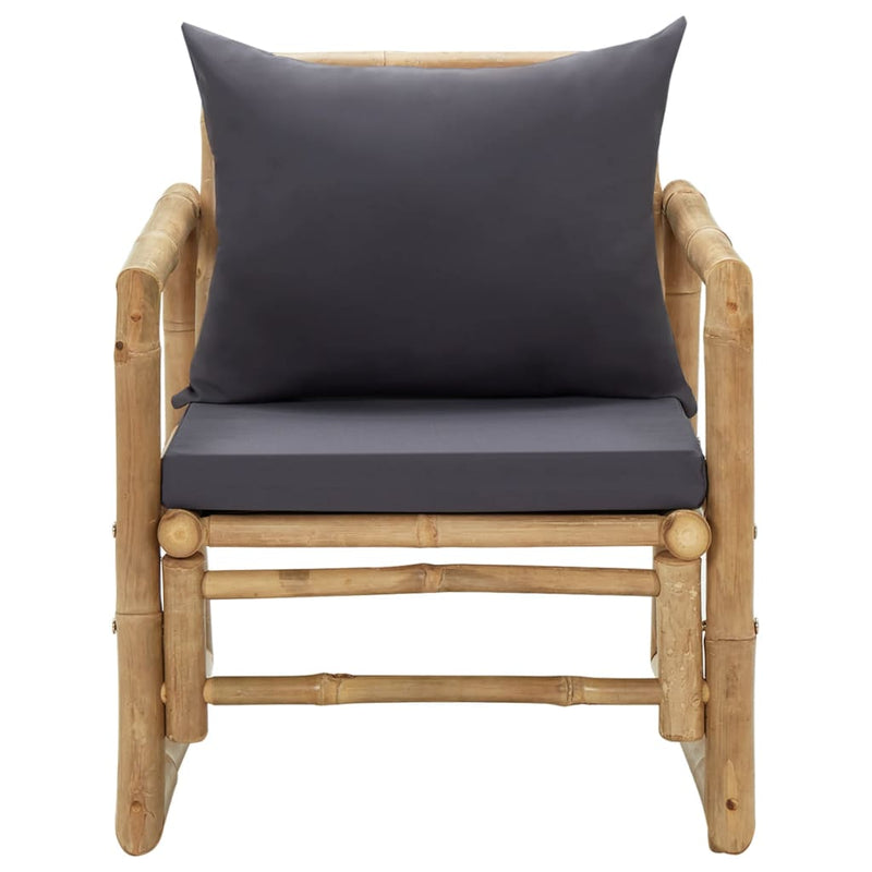 Garden Chairs with Cushions 2 pcs Bamboo Payday Deals