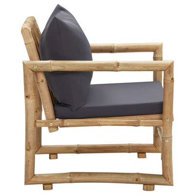 Garden Chairs with Cushions 2 pcs Bamboo Payday Deals