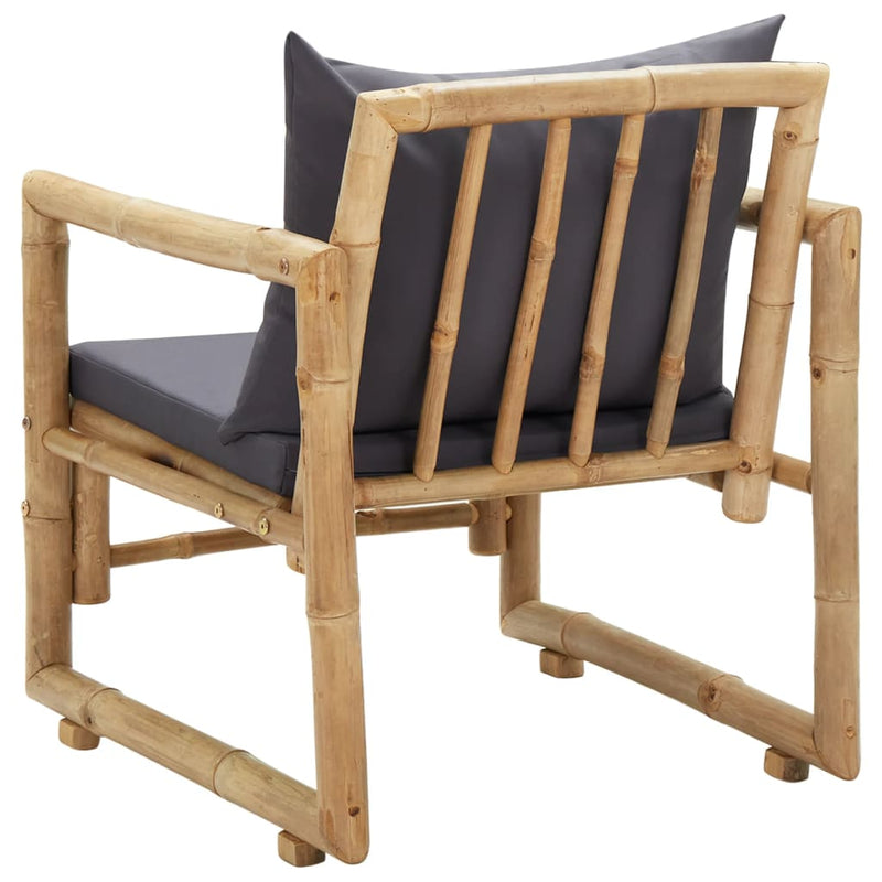 Garden Chairs with Cushions 2 pcs Bamboo Payday Deals