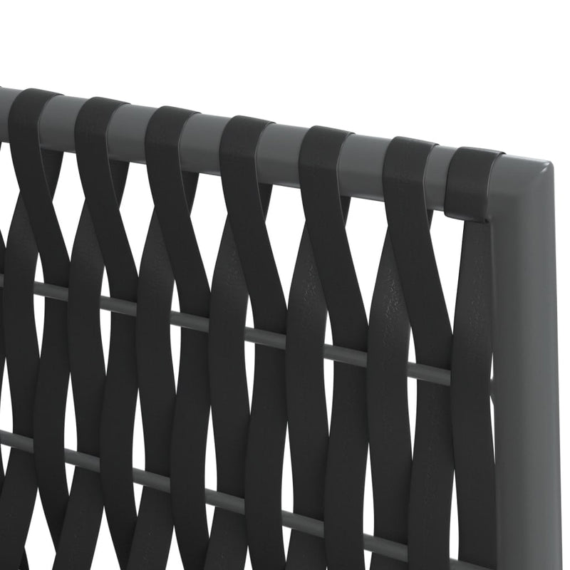 Garden Chairs with Cushions 2 pcs Black 54x61x83 cm Poly Rattan Payday Deals