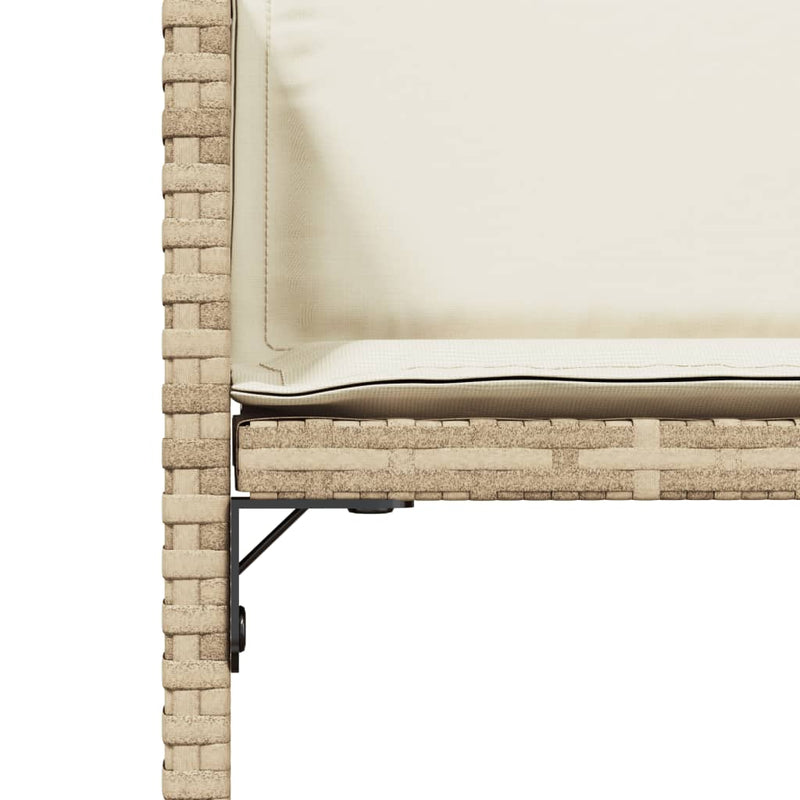 Garden Chairs with Cushions 4 pcs Beige Poly Rattan Payday Deals