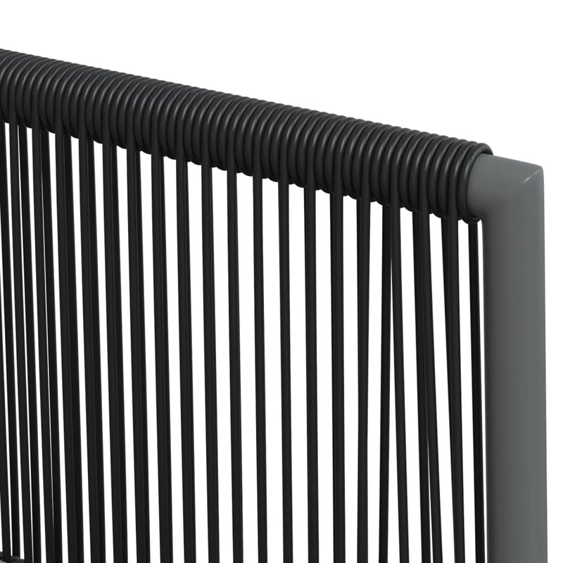 Garden Chairs with Cushions 4 pcs Black 54x60.5x83.5 cm Poly Rattan Payday Deals