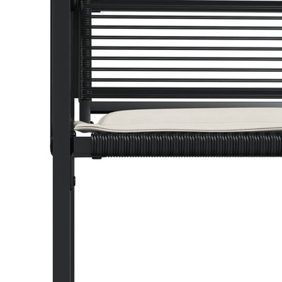 Garden Chairs with Cushions 4 pcs Black Poly Rattan Payday Deals