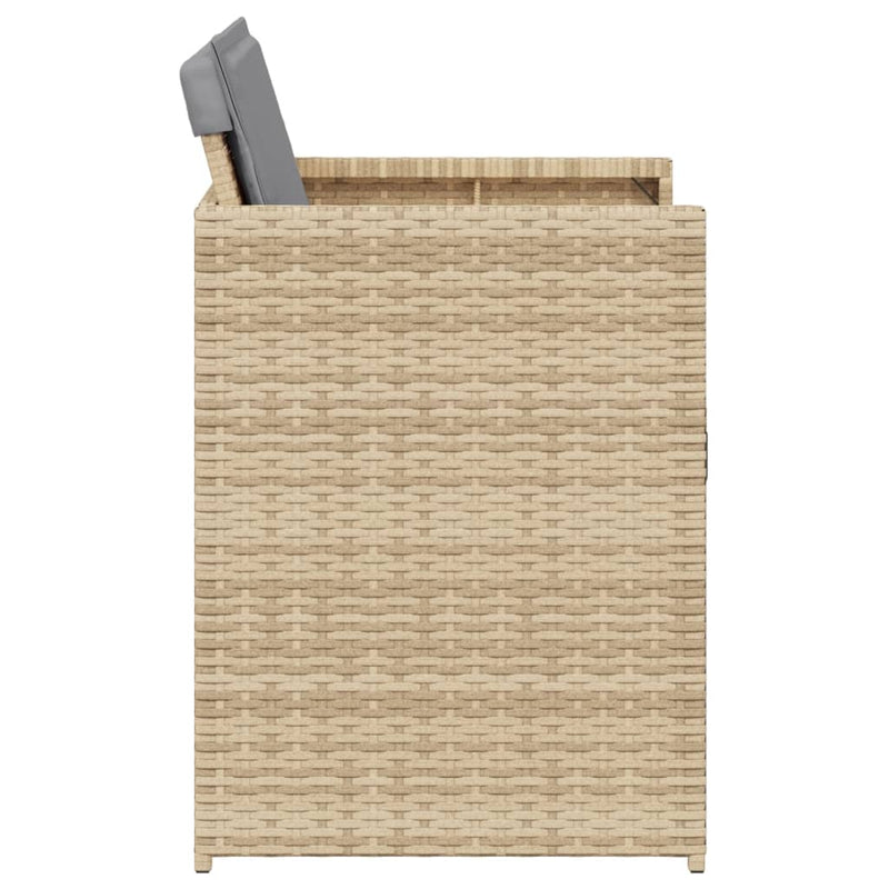Garden Chairs with Cushions 4 pcs Mix Beige Poly Rattan Payday Deals