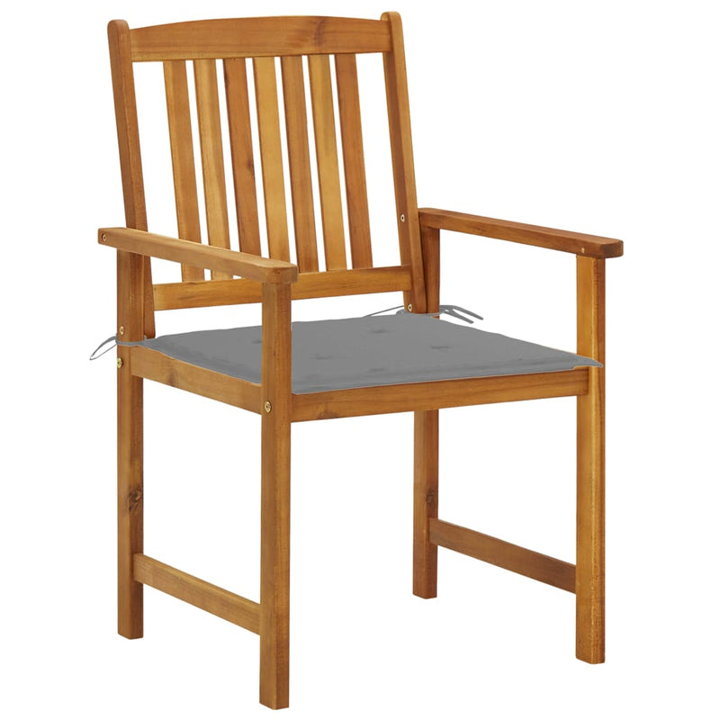 Garden Chairs with Cushions 4 pcs Solid Acacia Wood Payday Deals