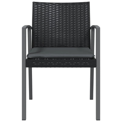 Garden Chairs with Cushions 6 pcs Black 56.5x57x83 cm Poly Rattan Payday Deals