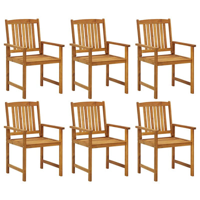 Garden Chairs with Cushions 6 pcs Solid Wood Acacia Payday Deals