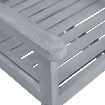 Garden Chairs with Cushions 6 pcs Solid Wood Acacia Grey Payday Deals