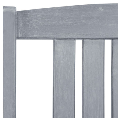 Garden Chairs with Cushions 6 pcs Solid Wood Acacia Grey Payday Deals