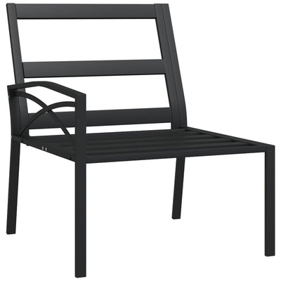 Garden Chairs with Grey Cushions 2 pcs 62x75x79 cm Steel Payday Deals