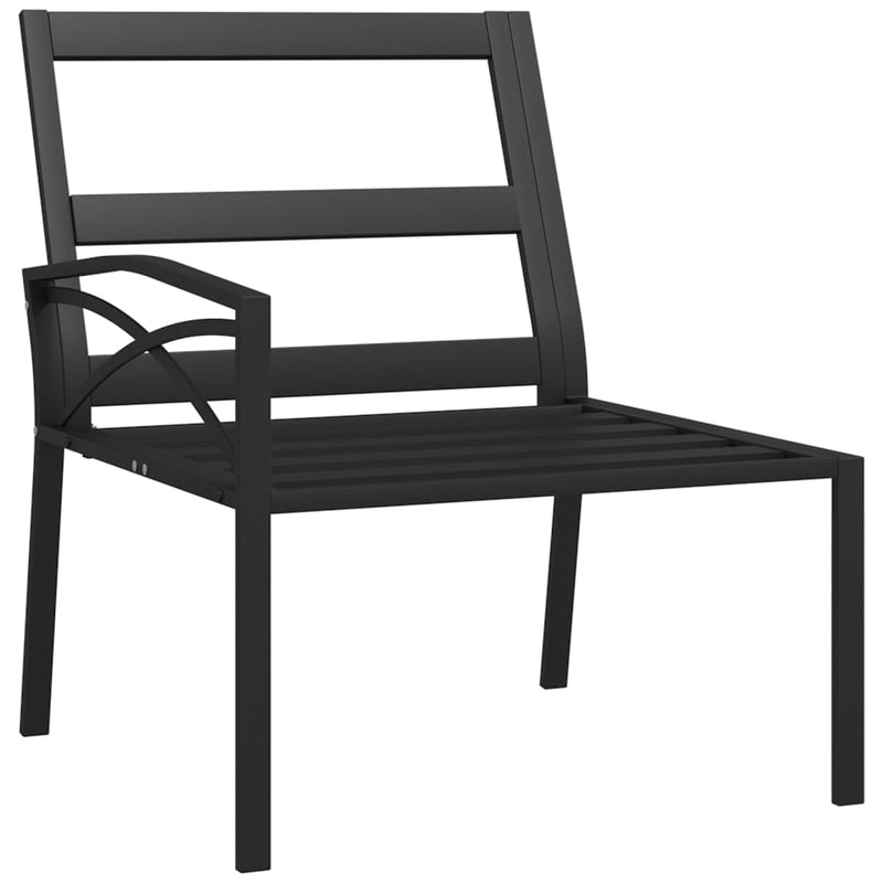Garden Chairs with Grey Cushions 2 pcs 62x75x79 cm Steel Payday Deals