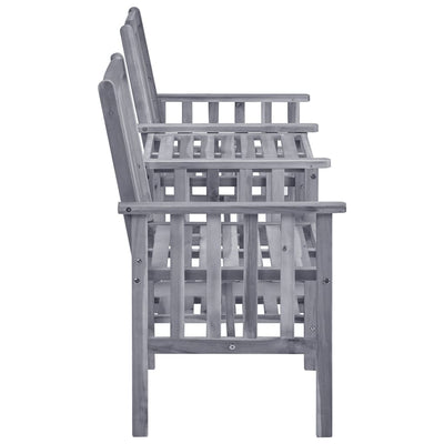 Garden Chairs with Tea Table and Cushions Solid Acacia Wood Payday Deals