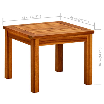 Garden Coffee Table 45x45x36 cm Solid Acacia Wood Payday Deals